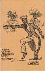 Where Colored Minstrels Grow Trinidad Postcard