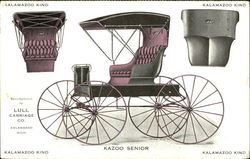 Kazoo Senior Lull Carriage Co. Postcard