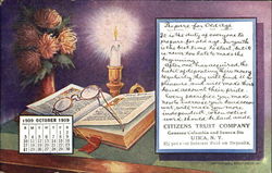 Citizens Trust Company Utica, NY Advertising Postcard Postcard