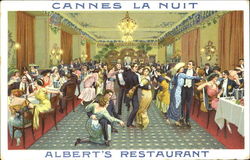 Albert's Restaurant Cannes, France Advertising Postcard Postcard