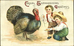 Cordial Thanksgiving Greetings Postcard