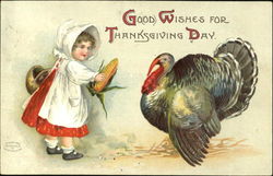 Good Wishes For Thanksgiving Day Postcard