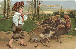 Thanksgiving Greetings Postcard