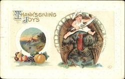 Thanksgiving Joys Children Postcard Postcard