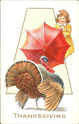 A Thanksgiving Children Postcard Postcard