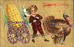 Thanksgiving Greetings Postcard