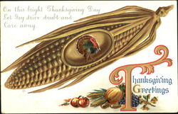 Thanksgiving Greetings Postcard Postcard