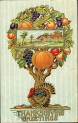 Thanksgiving Greetings Postcard