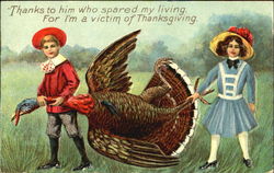 Thanks To Him Who Spared My Living Children Postcard Postcard