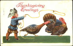 Thanksgiving Greetings Postcard