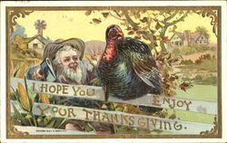 I Hope You Enjoy Your Thanksgiving Postcard