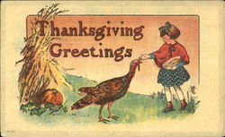 Thanksgiving Greetings Postcard