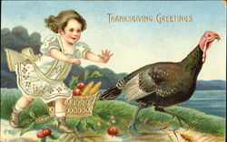 Thanksgiving Greetings Postcard