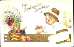 Thanksgiving Greetings Postcard