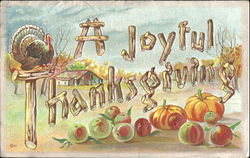 A Joyful Thanksgiving Postcard