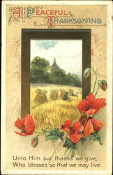 A Peaceful Thanksgiving Postcard