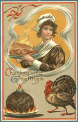 Thanksgiving Greetings Postcard