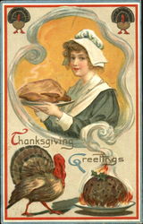 Thanksgiving Greetings Postcard