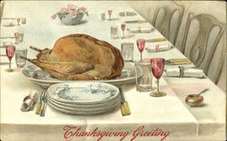 Thanksgiving Greeting Postcard Postcard