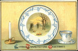 Loving Thanksgiving Greetings Postcard