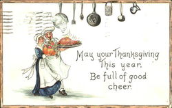 Chef & Woman Postcard