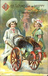 Best Wishes For A Happy Thanksgiving Postcard