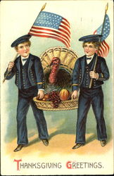 Thanksgiving Greetings Postcard