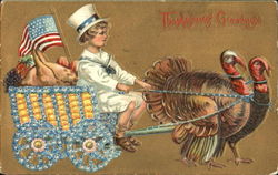 Thanksgiving Greetings Postcard