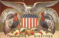 Thanksgiving Greetings Postcard