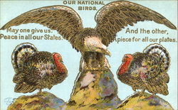 Our National Birds Patriotic Postcard Postcard