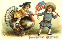 Thanksgiving Greetings Postcard