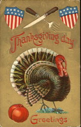 Thanksgiving Day Greetings Postcard