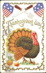 Thanksgiving Day Turkeys Postcard Postcard