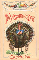 Thanksgiving Day Greetings Postcard