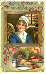 Good Cheer For Thanksgiving Postcard