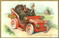 Thanksgiving Greeting Turkeys Postcard Postcard