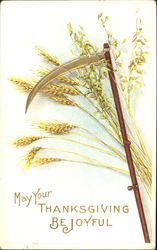 May Your Thanksgiving Be Joyful Postcard Postcard