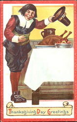 Thanksgiving Day Greetings Postcard