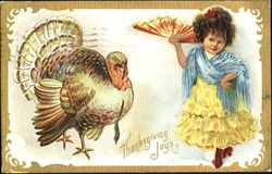 Thanksgiving Joys Children Postcard Postcard