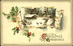 Christmas Greetings Postcard