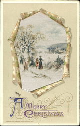 A Merry Christmas Postcard Postcard