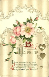 Be My Valentine Flowers Postcard Postcard