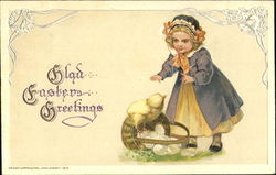 Glad Easter Greetings Postcard Postcard