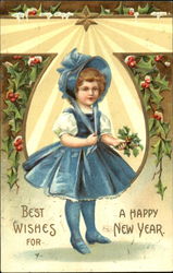 Best Wishes For A Happy New Year Postcard