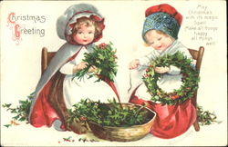 Christmas Greetings Postcard