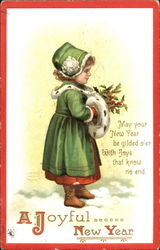 A Joyful New Year Children Postcard Postcard