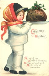 Christmas Greeting Children Postcard Postcard