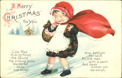 A Merry Christmas To You Children Postcard Postcard