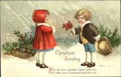 Christmas Greeting Postcard