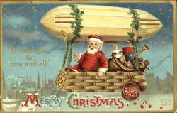 Greetings To One And All Christmas Greetings Postcard